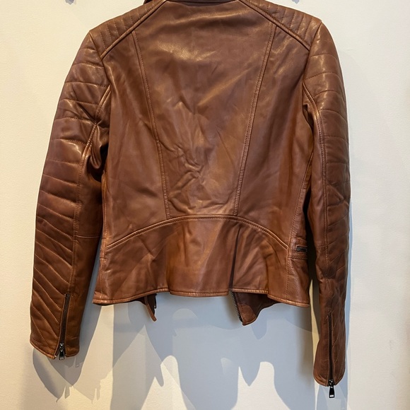 Danier Leather Jacket - Style: Tayla, Dark Cognac - Picture 3 of 13